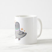 Pigeon Delight � Süße Tier Art Kaffeetasse (VorderseiteRechts)