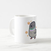 Pigeon Delight � Süße Tier Art Kaffeetasse (Vorderseite Links)