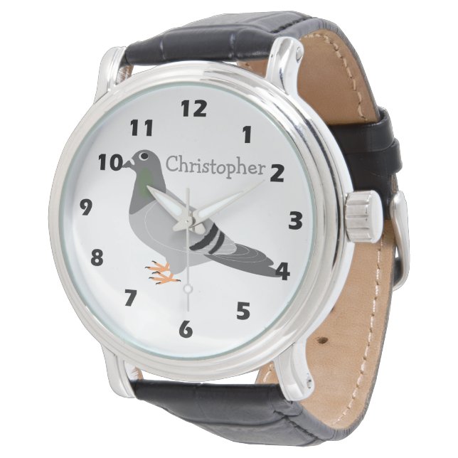 Pigeon Design Armbanduhr (Schrägansicht)
