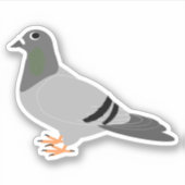 Pigeon Design Aufkleber (Vorderseite)