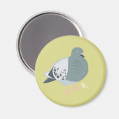 Pigeon Dreams Magnet (Vorderseite/Rückseite)