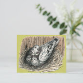 Pigeon Family Postkarte (Stehend Vorderseite)