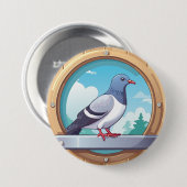 Pigeon Fancier Button (Vorne & Hinten)