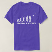 Pigeon Fancier Evolution Geschenk für den Menschen T-Shirt (Design vorne)