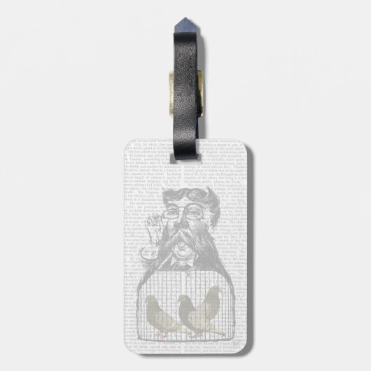 Pigeon Fancier Gepäckanhänger (Rückseite vertikal)