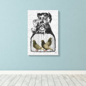 Pigeon Fancier Leinwanddruck (Insitu (Holzboden))