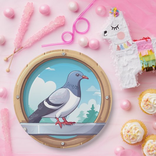 Pigeon Fancier Pappteller (Party)