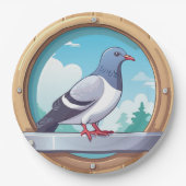 Pigeon Fancier Pappteller (Vorderseite)