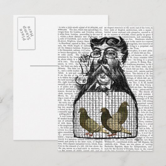 Pigeon Fancier Postkarte (Vorne/Hinten)