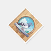 Pigeon Fancier Serviette (Ecke)