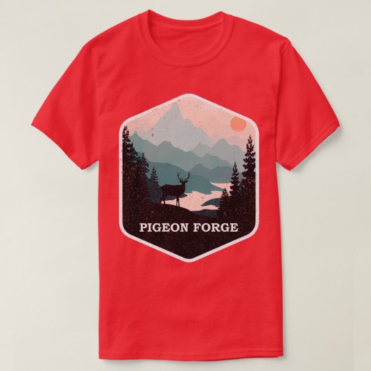 Pigeon Forge Souvenir Große Smoky Mountains Tennis T-Shirt (Design vorne)