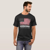 Pigeon Forge Tennessee 4. Juli American Flag U T-Shirt (Vorne ganz)