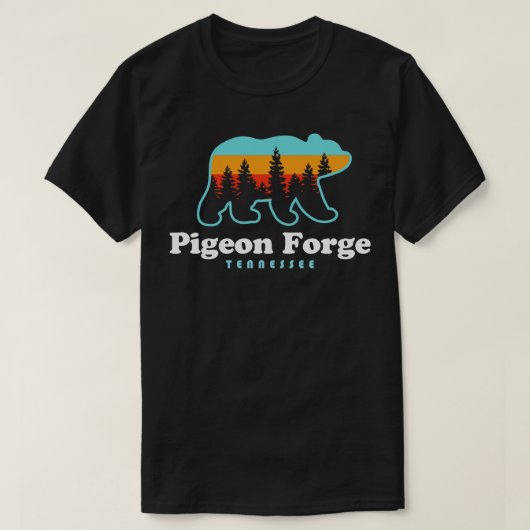 Pigeon Forge Tennessee Grosser, rauchiger Bär T-Shirt (Design vorne)