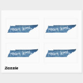 Pigeon Forge Tennessee Holzkörner Rechteckiger Aufkleber (Blatt)