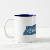 Pigeon Forge Tennessee Holzkörner Zweifarbige Tasse (Links)