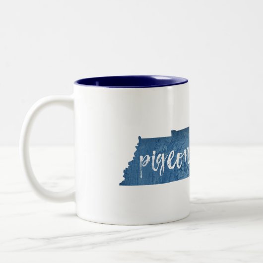 Pigeon Forge Tennessee Holzkörner Zweifarbige Tasse (Links)