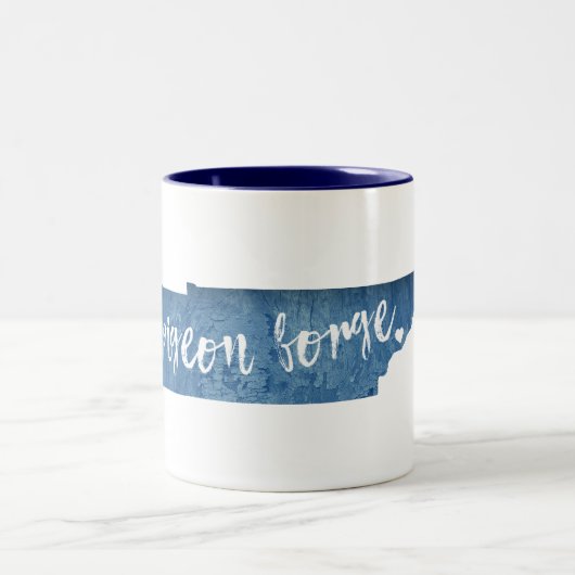 Pigeon Forge Tennessee Holzkörner Zweifarbige Tasse (Mittel)