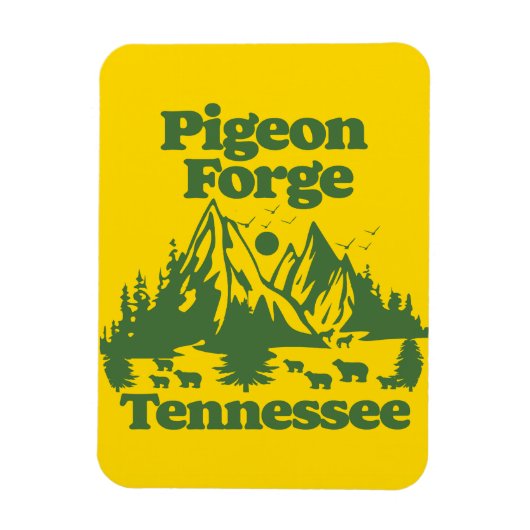 Pigeon Forge Tennessee Magnet (Vertikal)