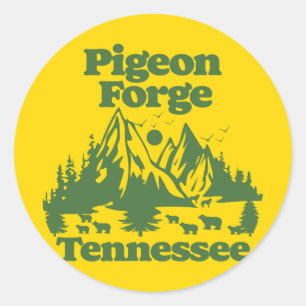 Pigeon Forge Tennessee Runder Aufkleber