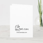 Pigeon Heart Card Einladung (Rückseite)