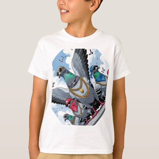 Pigeon Hood 3 T-Shirt (Vorderseite)