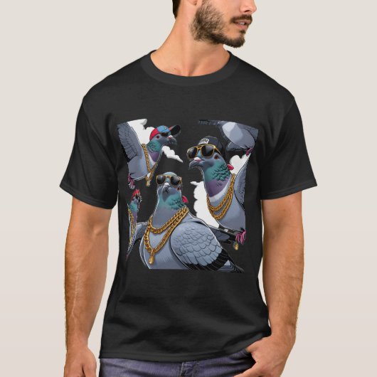 Pigeon Hood T-Shirt (Vorderseite)