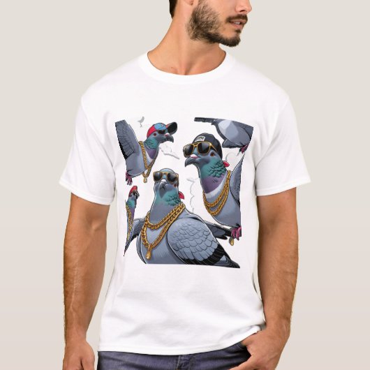 Pigeon Hood T-Shirt (Vorderseite)