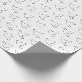 Pigeon Icon Geschenkpapier (Ecke)