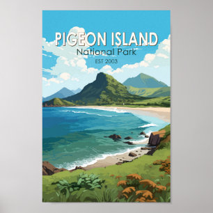 Pigeon Island Nationalpark San Lucia Poster