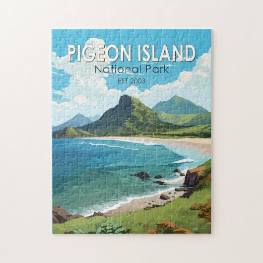 Pigeon Island Nationalpark San Lucia Puzzle (Vertikal)