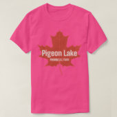 Pigeon Lake Provincial Park Alberta Canada Retro R T-Shirt (Design vorne)