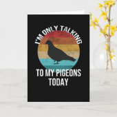 Pigeon Lover | Taubenzuchttaube Whisperon Karte (Gelbe Blume)