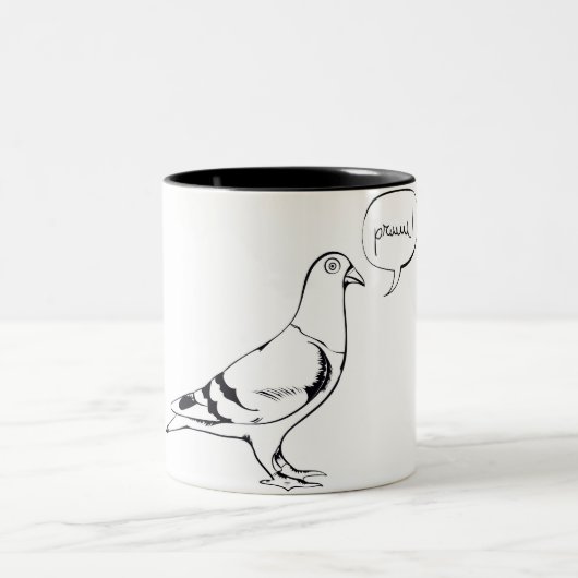 Pigeon Mug Zweifarbige Tasse (Mittel)