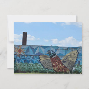 Pigeon mural - Detroit, Michigan Postkarte