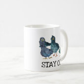 Pigeon Niedlich Bleibe Coo Bird Lover Kaffeetasse (VorderseiteRechts)