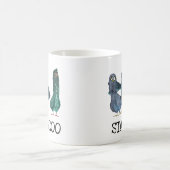 Pigeon Niedlich Bleibe Coo Bird Lover Kaffeetasse (Mittel)