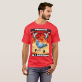 Pigeon on a Mission funny T-Shirt (Vorne ganz)