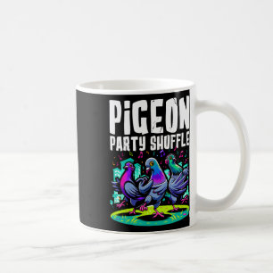 Pigeon Party Shuffle Dance Moves Funny Bird Dancer Kaffeetasse