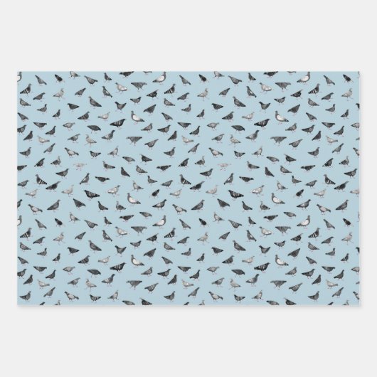 Pigeon Pattern Geschenkpapier Set (Vorderseite 3)