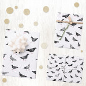 Pigeon Pattern Geschenkpapier Set