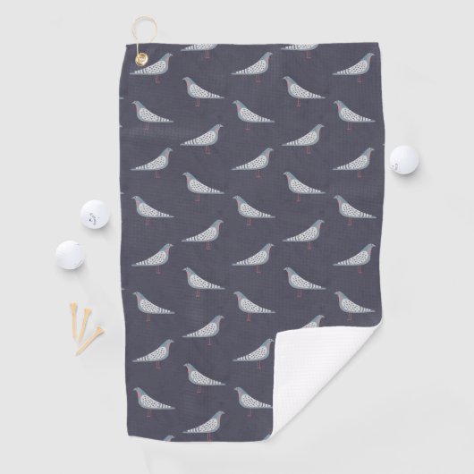 Pigeon Pattern Golfhandtuch (Insitu)
