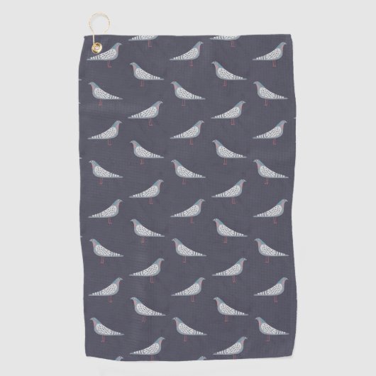 Pigeon Pattern Golfhandtuch (Vorderseite)