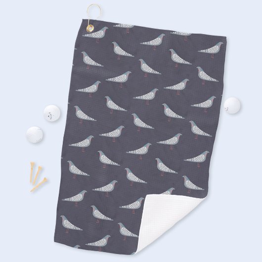 Pigeon Pattern Golfhandtuch