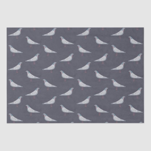 Pigeon Pattern Seidenpapier (Vorderseite)