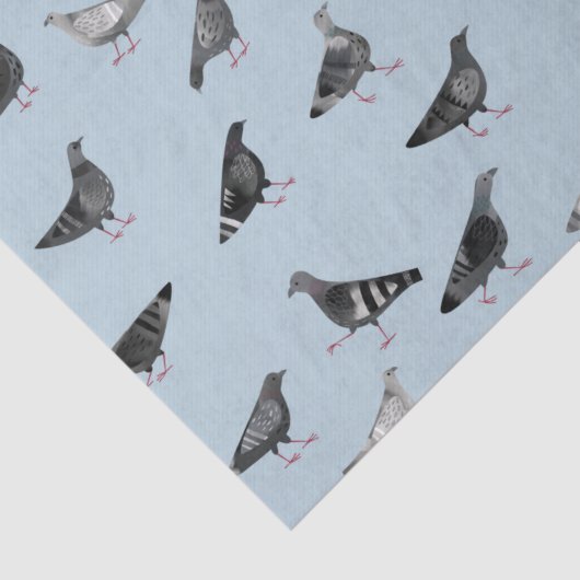 Pigeon Pattern Seidenpapier (Detail)