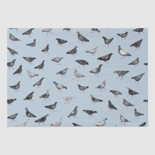 Pigeon Pattern Seidenpapier (Vorderseite)
