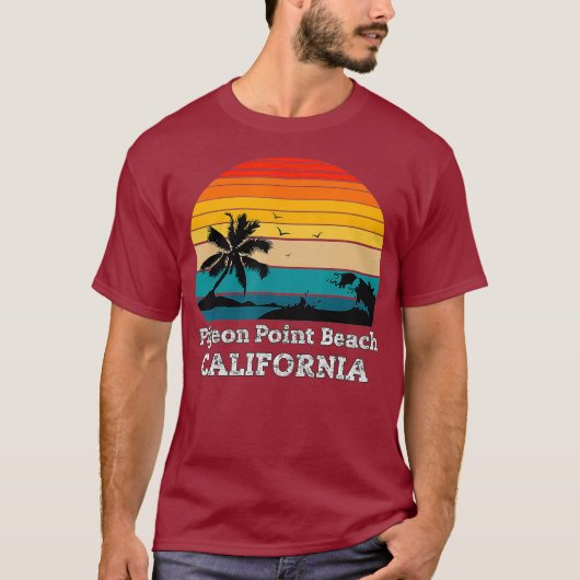 Pigeon Point Beach California T-Shirt (Vorderseite)