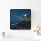 Pigeon Point Light Station, Ca Quadratische Wanduhr (Zuhause)