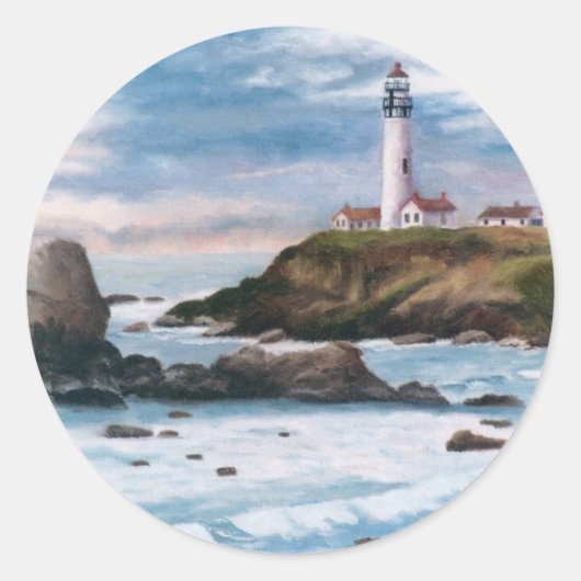 Pigeon Point Lighthouse Aufkleber (Vorderseite)