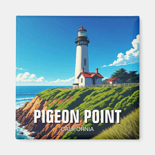 Pigeon Point Lighthouse California Magnet (Vorne)